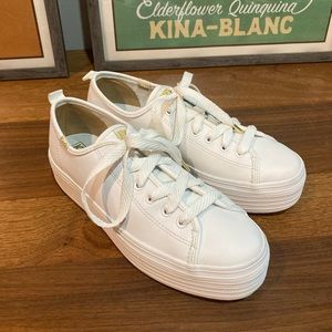 KEDS Platform Leather Sneaker